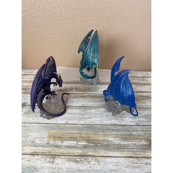 Set of 3 The Dragon’s Realm Collection Fantasy Dragon Figs - Hamilton Collection - Picture 6 of 13